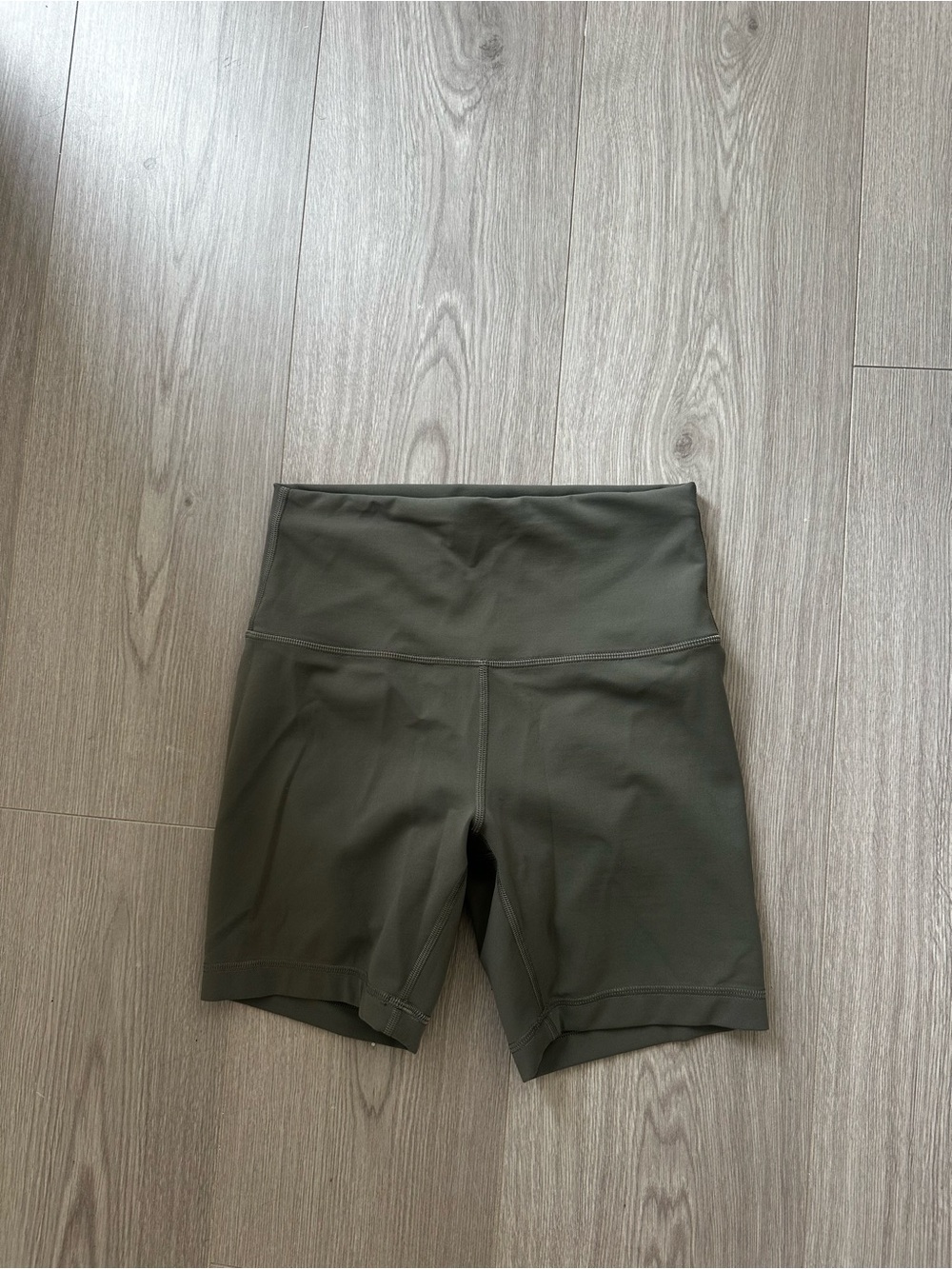 lululemon athletica High-Rise Olive Green Bike Shorts